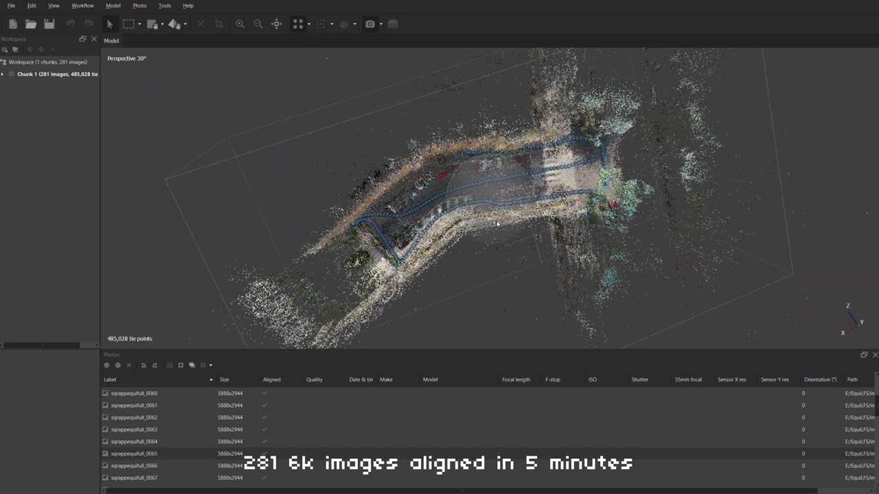 LichtFeld Studio - Training on 360 equirectangular images from Metashape tutorial