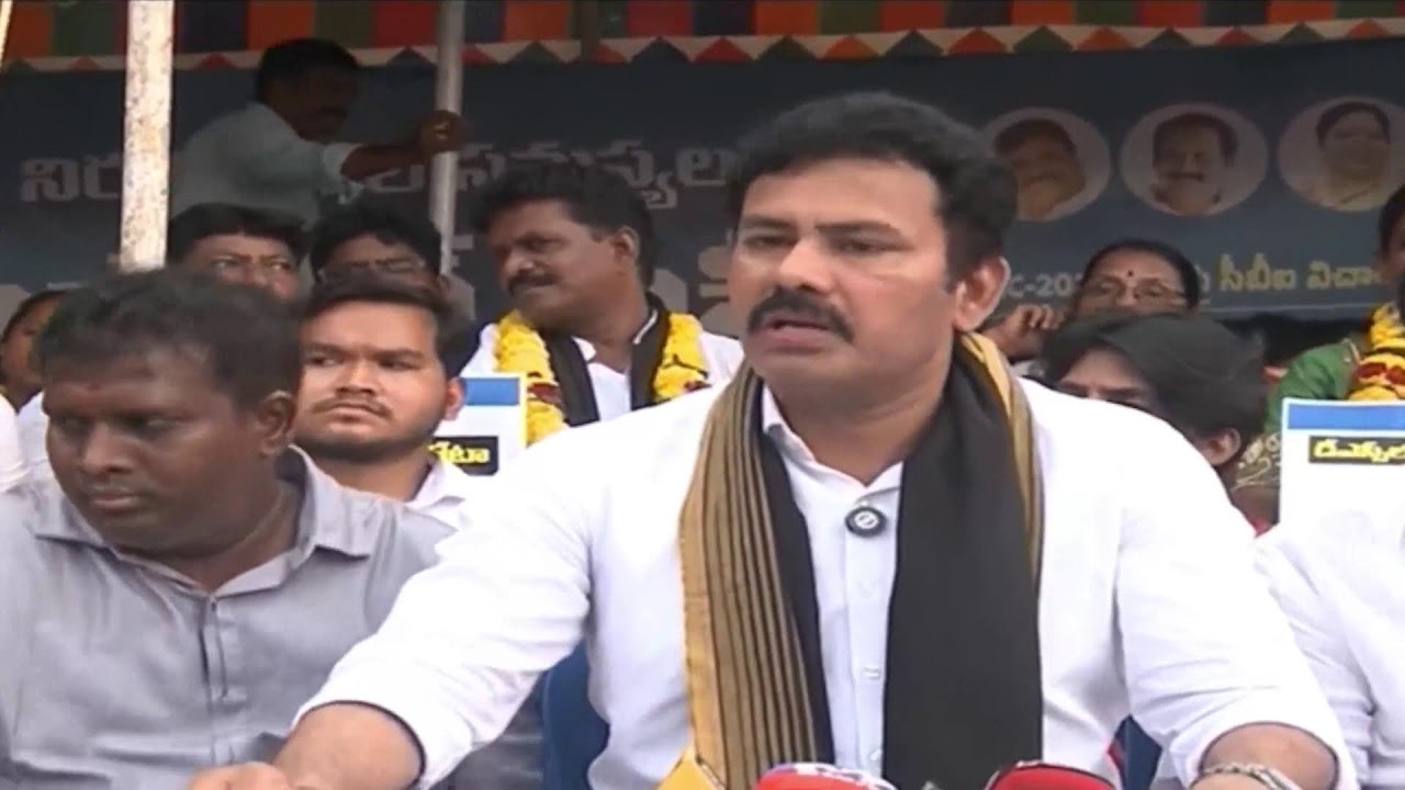 LIVE: KK Raju Press Meet at Relay Hunger Strike Camp in Visakha Satyam Junction