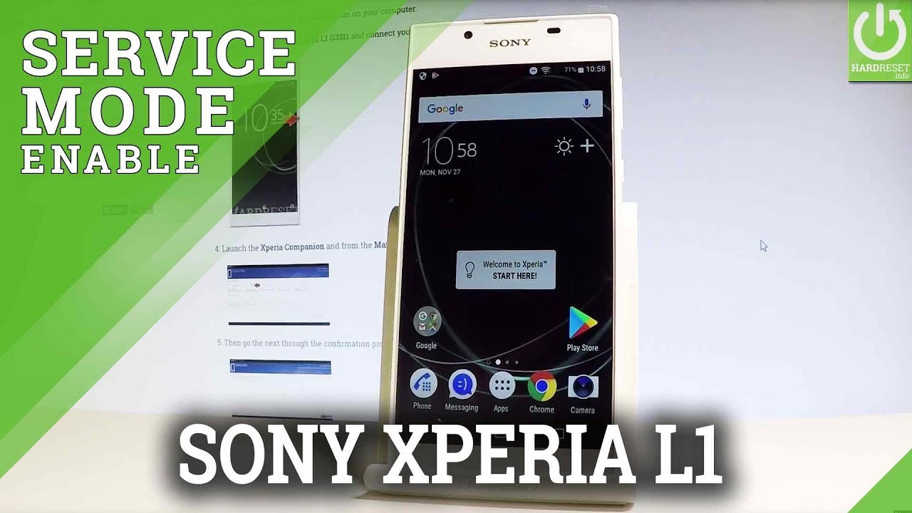 How to Use Service Mode SONY Xperia L1 G3311 - Service Menu