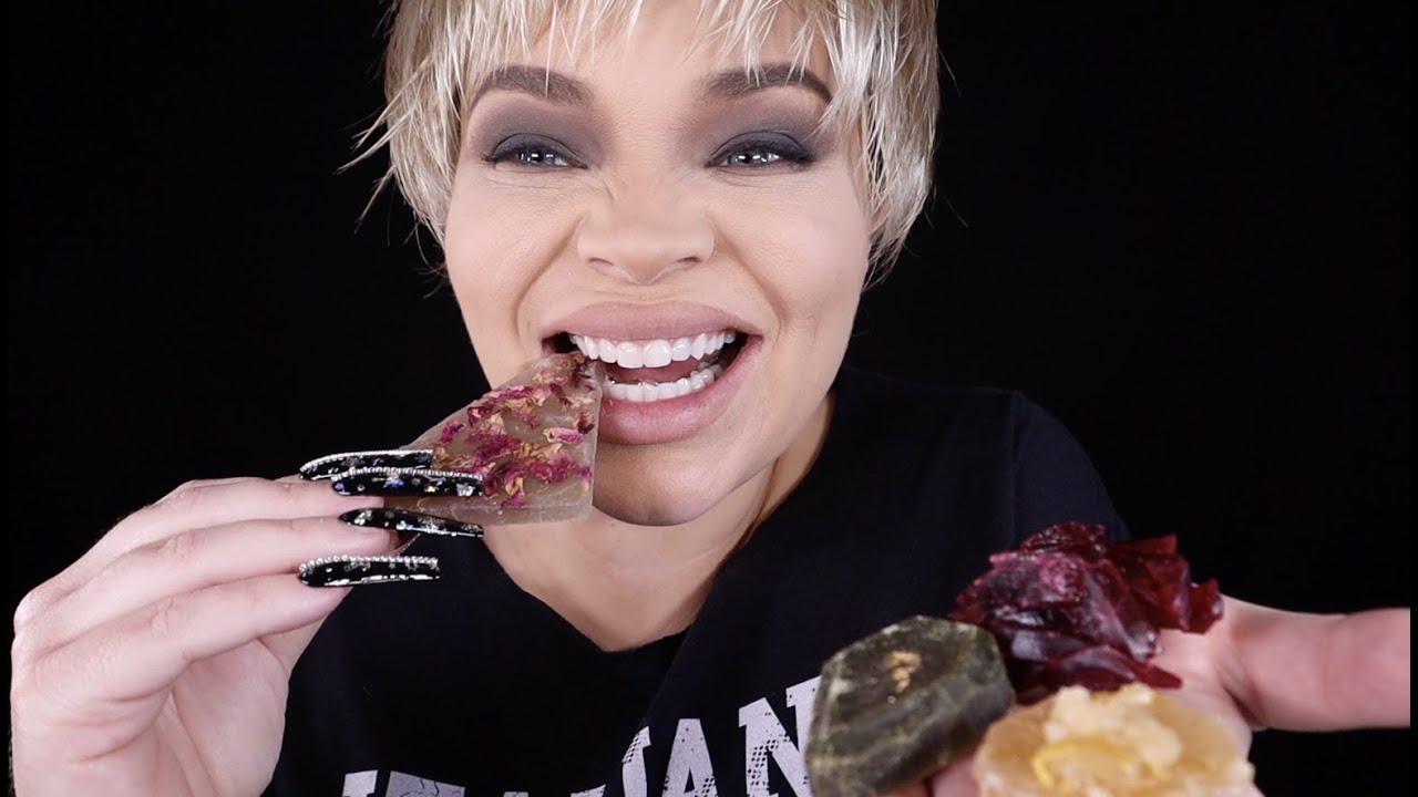 ASMR Eating Edible Crystals!
