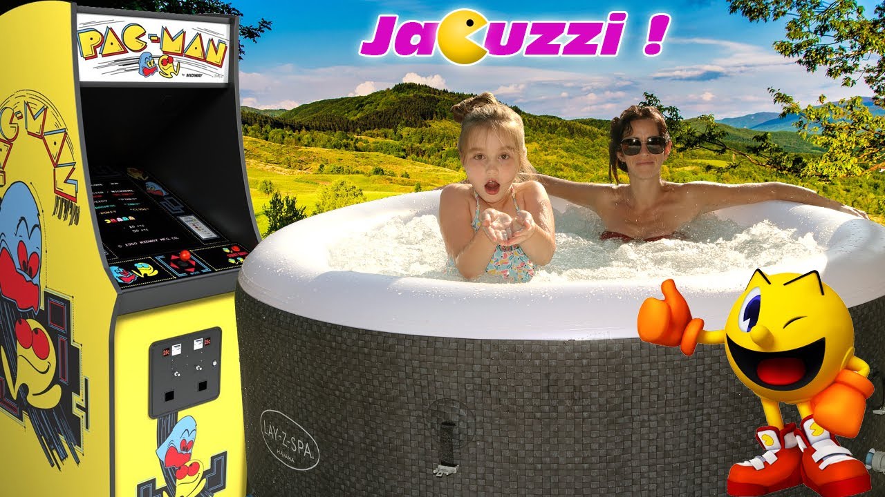 PAPOUNET achète un JACUZZI SPA de la FOIR'FOUILLE à MAMOUNETTE et ELLIE pour faire du RETROGAMING !