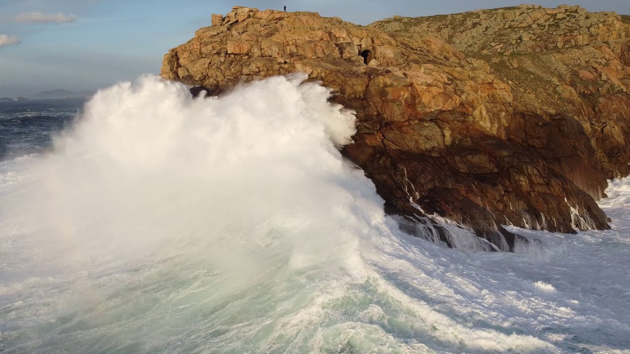 Grandes Olas a Vista de Dron | Temporal Galicia | DJI MINI 2