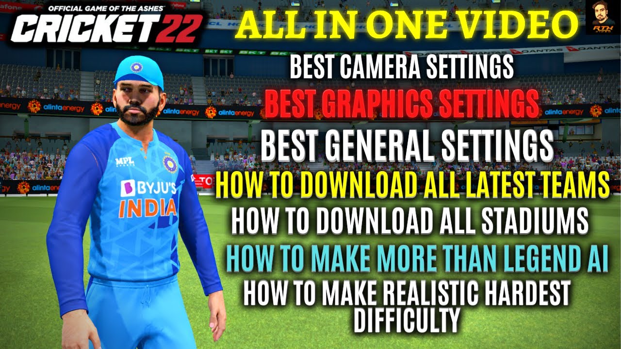 Cricket 22 All In One Settings | Cricket 22 All Problem Solution Video   RtxVivek