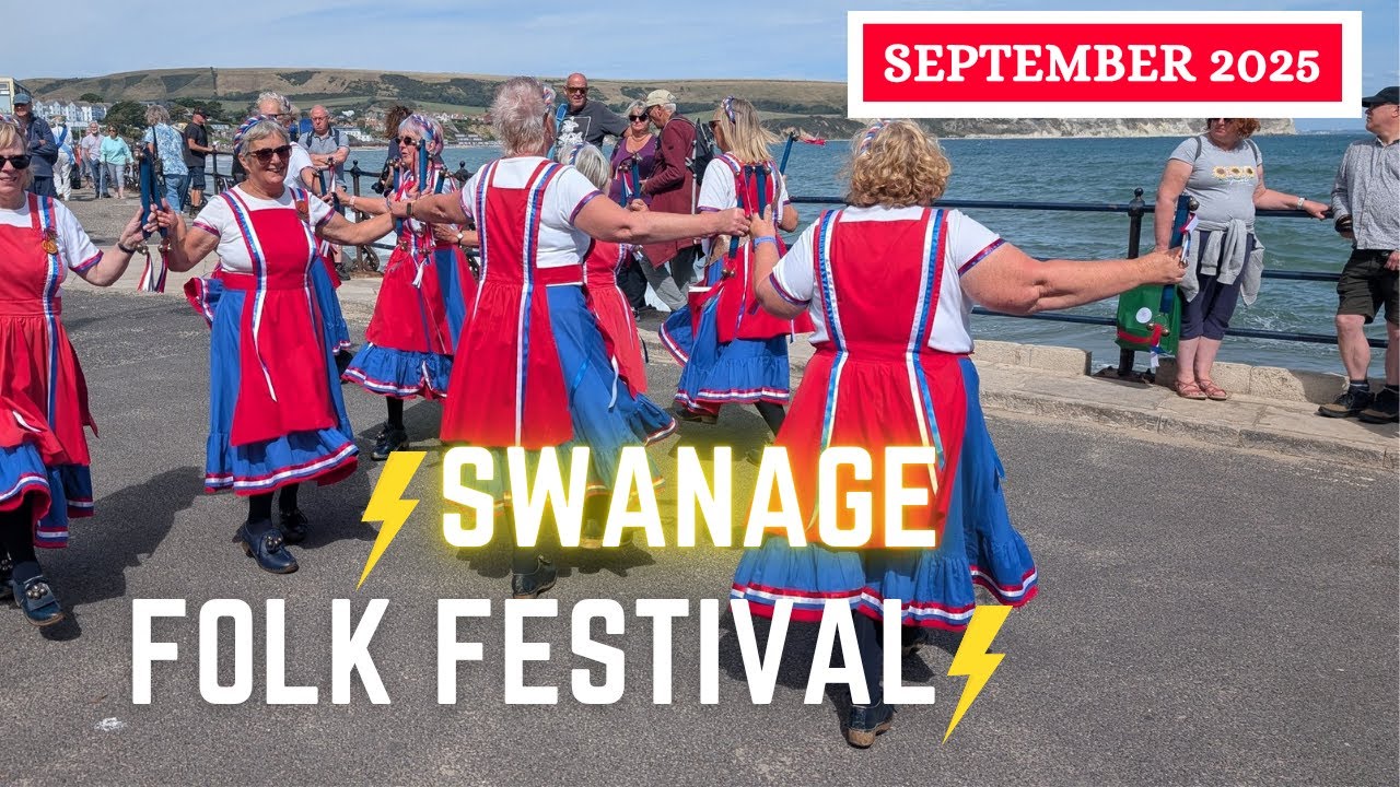 England: [4K] Swanage 2025 | Irish, Morris, Folk Dancers & Music at the Swanage Folk Festival