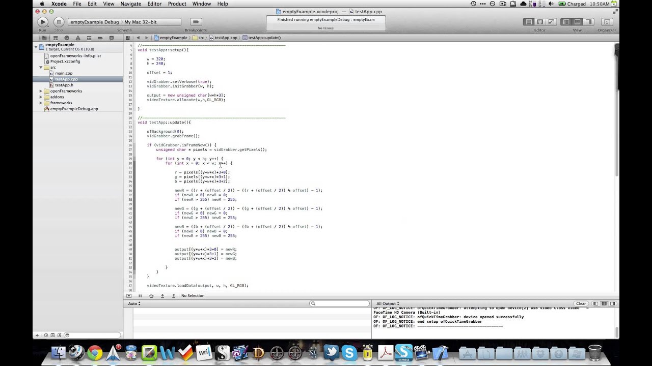 45 Filters IP, C++ and openFrameworks