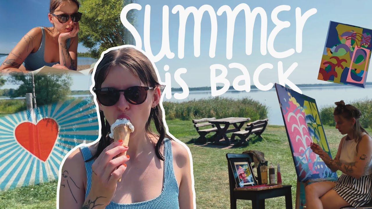 Summer is back - See, Atelierzeit, Fahrradtouren VLOG