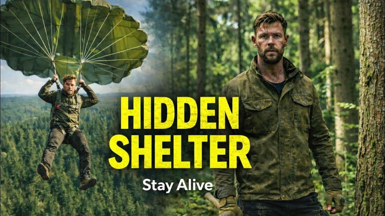 Building a Secret Underground Shelter Alone in the Forest