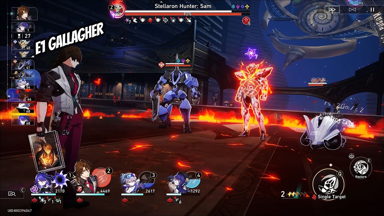 Trend LC is not needed - E0 Acheron ft F2P E1 Gallagher vs Sam MoC 12 | Honkai Star Rail