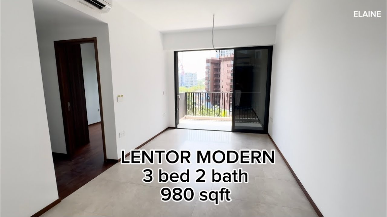 Lentor Modern 3 bed 2 bath 980 sqft 
