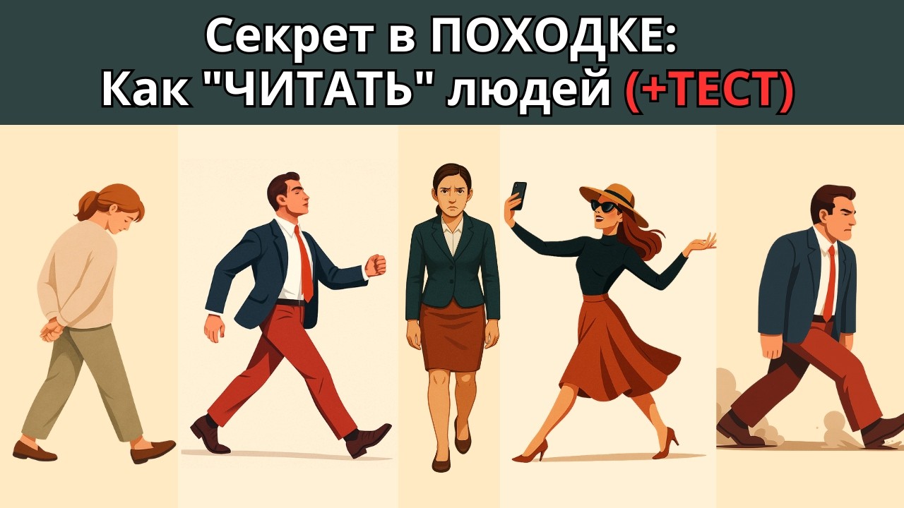 Что можно узнать о Человеке по его ПОХОДКЕ? | Тест на тип личности и характер