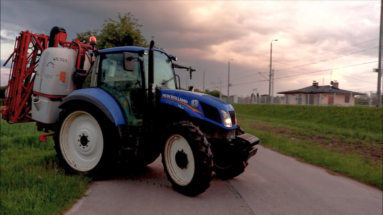 Wieczorne opryski Pszenicy 2020 Gr. Kapusta ✪ Unia Rex 1200 & New Holland t5 | Osinki AgroTv ㋡