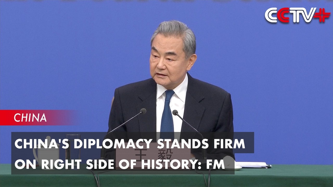 China's Diplomacy Stands Firm on Right Side of History: FM