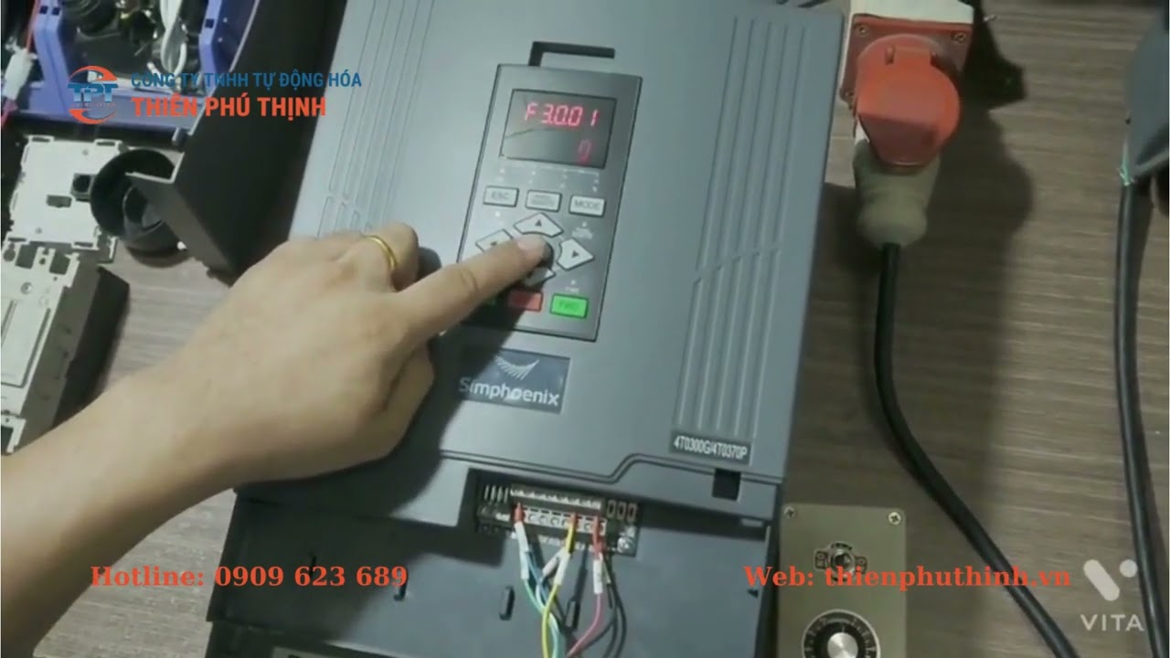 Hướng dẫn cài đặt biến tần Simphoenix E280 E580 - Thiên Phú Thịnh
