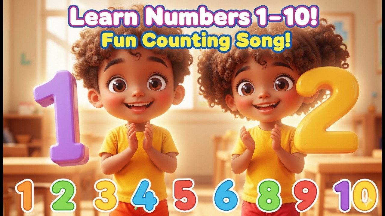 Learn Numbers 1&ndash;10 | Fun 3D Counting Song for Kids | Preschool Learning Video| Little Blessings TV