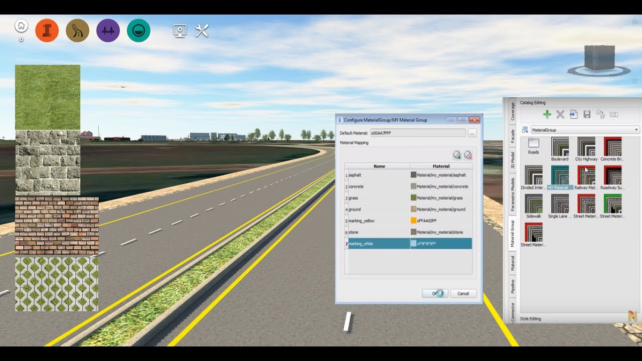 Infraworks Learning - Tạo và Quản lý nhóm Vật liệu tùy ý (Custom material groups)