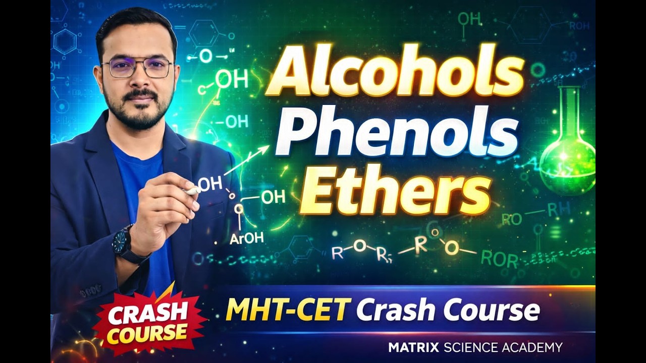 ALCOHOLS PHENOLS ETHERS  I ONE SHOT REVISION  l MHT-CET 2026 | JAGDISH SIR