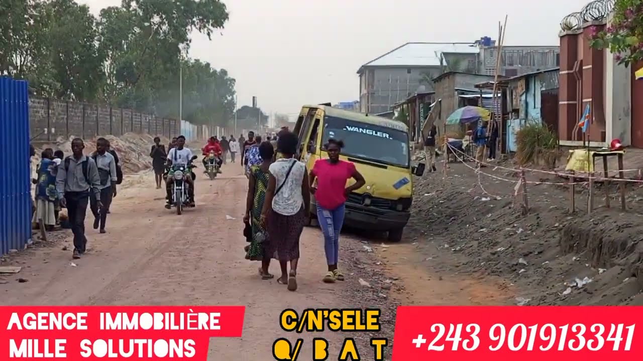 5/10/2023 VISITÉ QUARTIER B.A.T PLAZA À N'SELE parcelle de 20/20m +243901913341