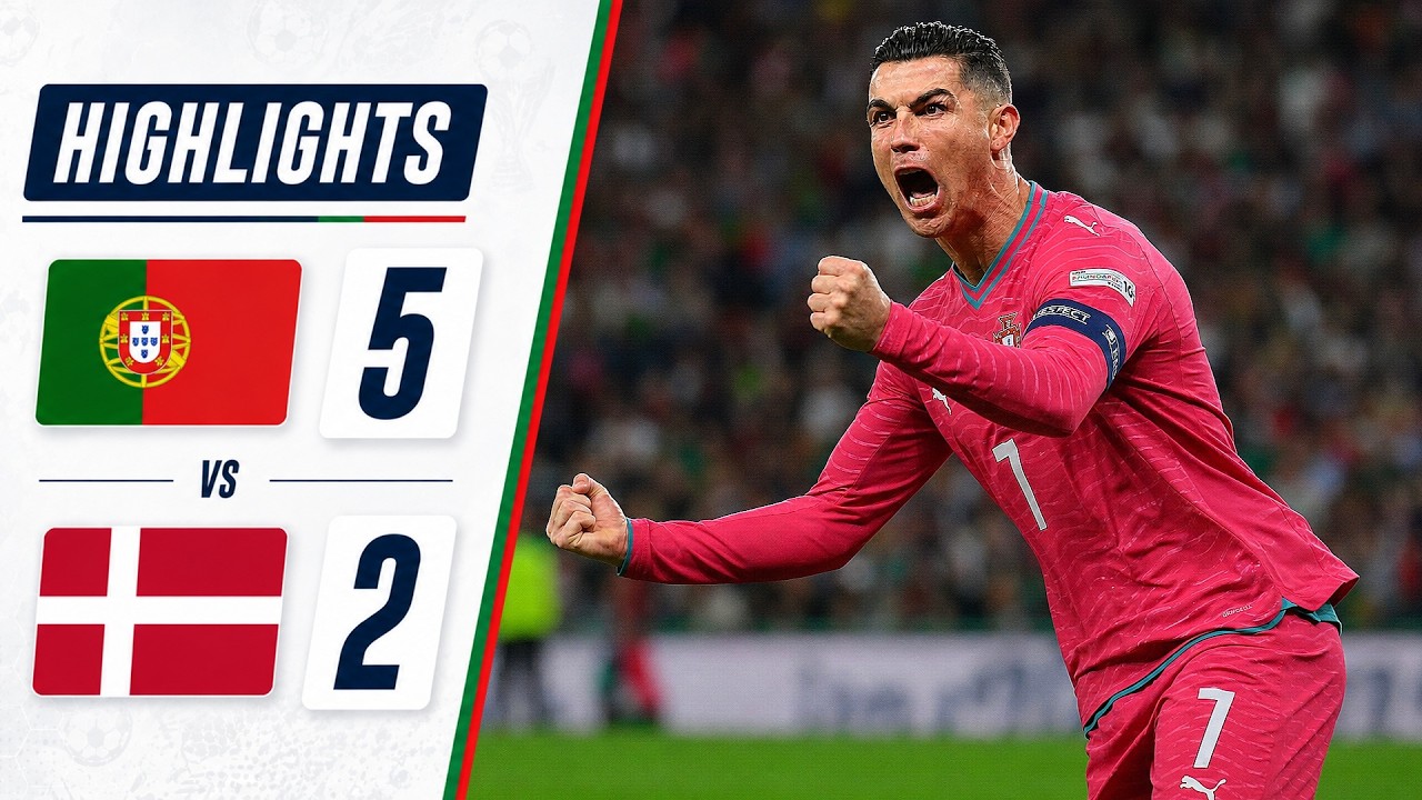 EPIC GAME 😱 RONALDO & PORTUGAL DESTROY DENMARK IN HUGE WIN