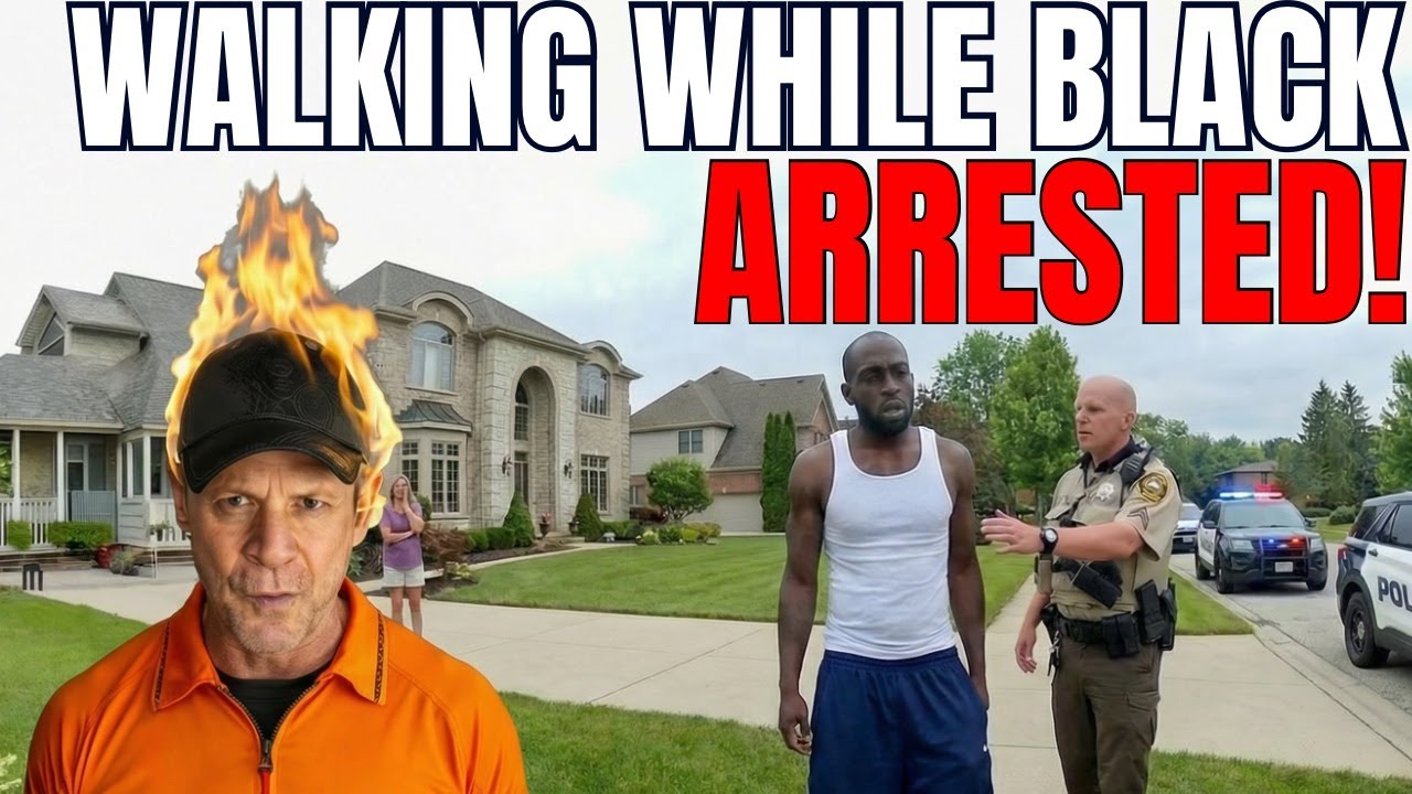 Cop reacts, man arrested for walking while black?