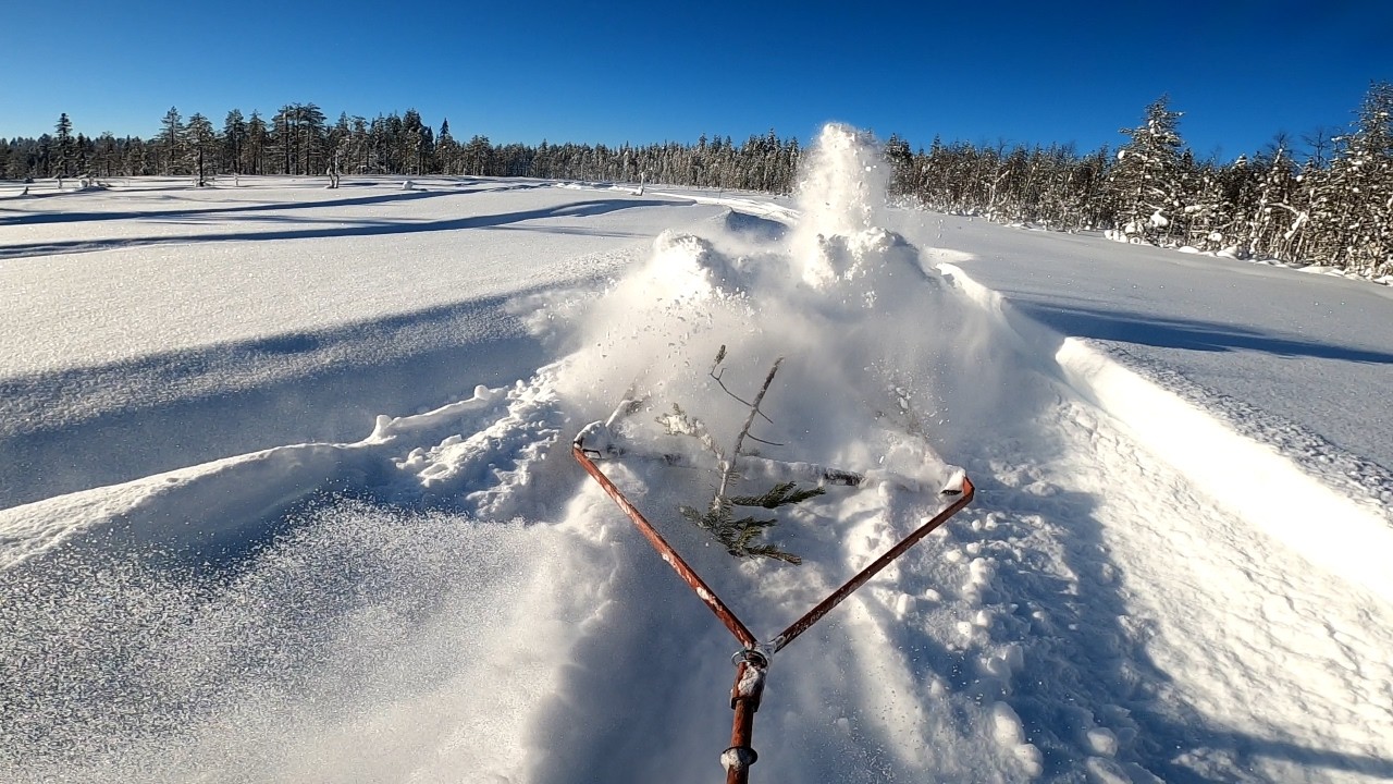 Trail making with a homemade trail groomer and Lynx Commander RE