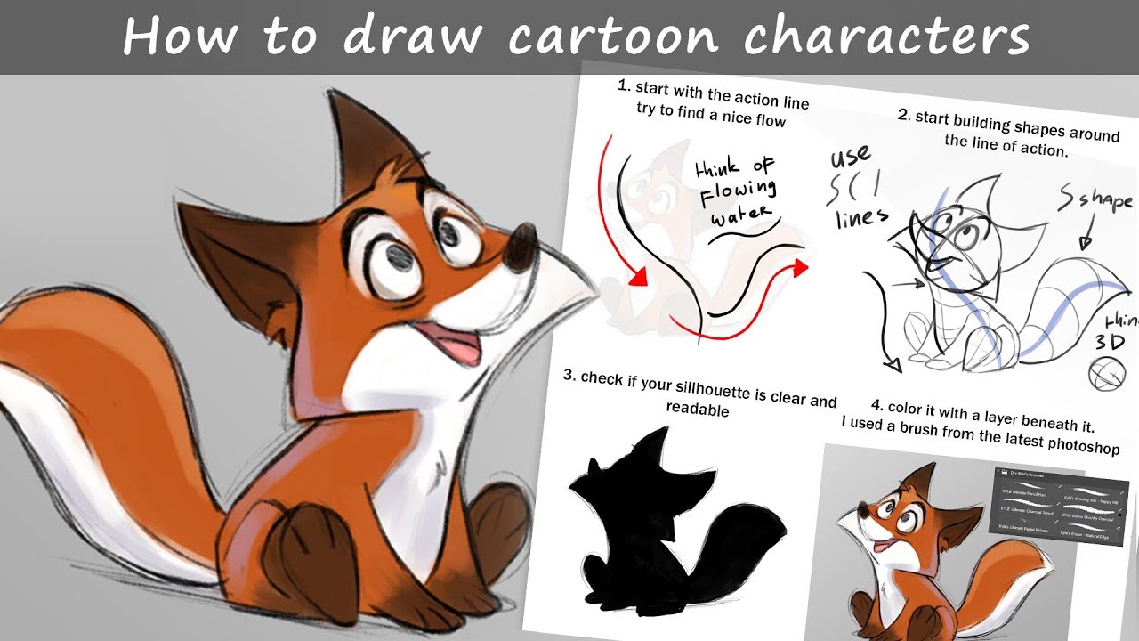 How to draw cartoon characters