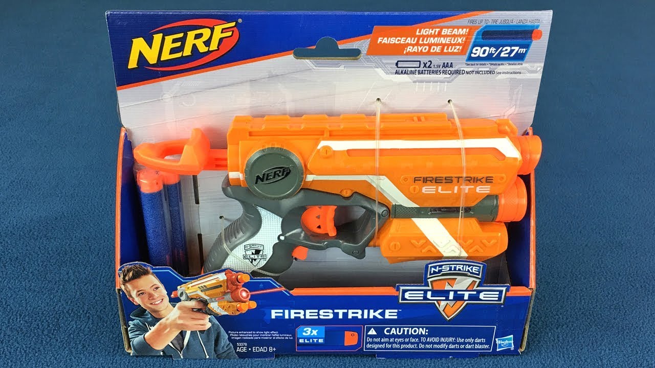 $10 Nerf Gun Review - Nerf Firestrike Blaster Dart Gun Unboxing & Firing Tests