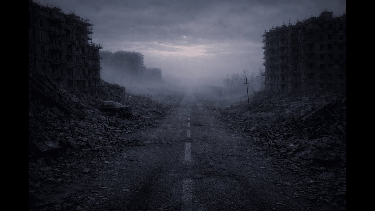 Lonely Walk After the Fall – Distant Thunder for Sleep & Focus | Silent Afterfall