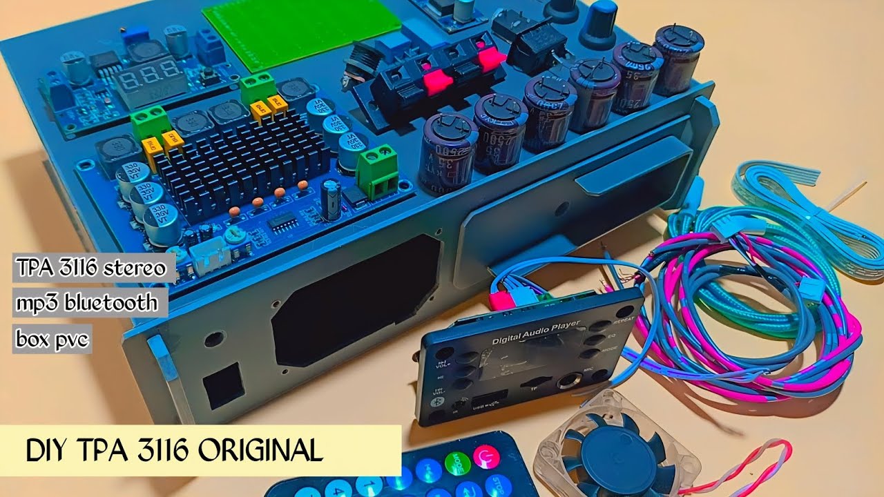 DIY TPA 3116 original dengan modul bluetooth lengkap mic karaoke 