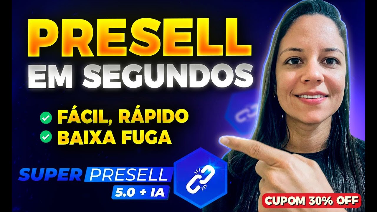 SUPER PRESELL 5.0: Presell PARA AFILIADOS Pronta em Poucos Cliques [Nova Vers&atilde;o com IA]
