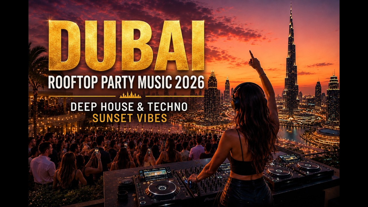 DUBAI Rooftop Party Music 2026 🌇 Deep House & Techno Sunset Vibes