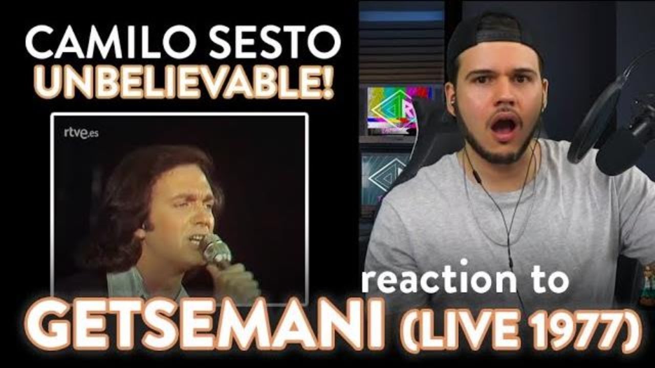 Camilo Sesto Reaction Getsemani LIVE 1977 | Dereck Reacts