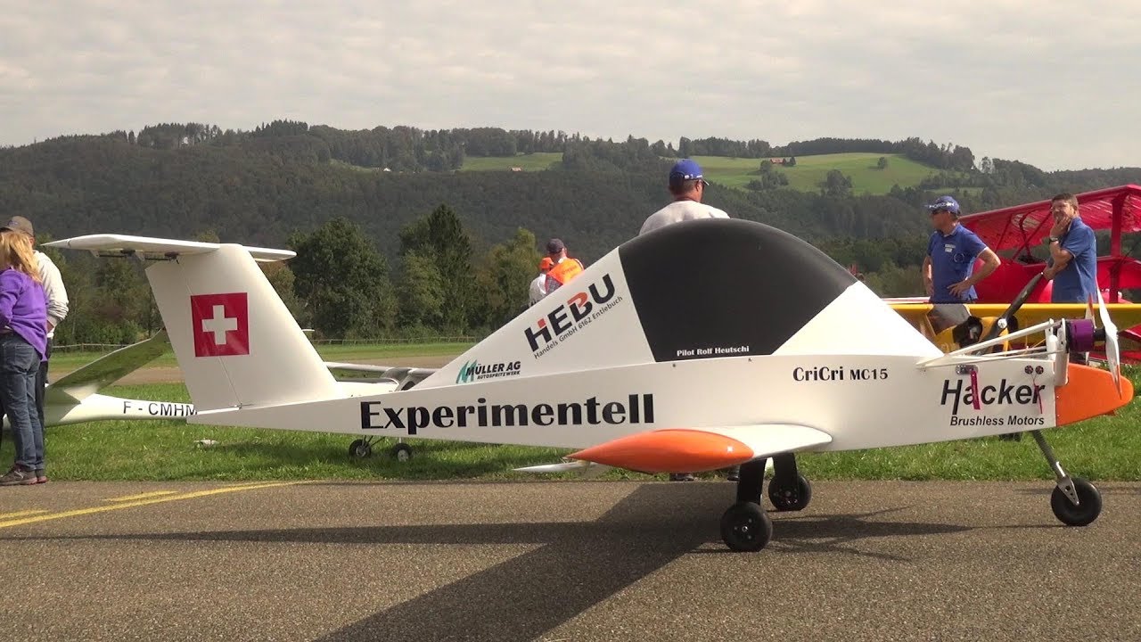 WORLD'S FIRST 1:1 FULL SCALE RC MODEL AIRPLANE COLOMBAN CRI-CRI MC-15