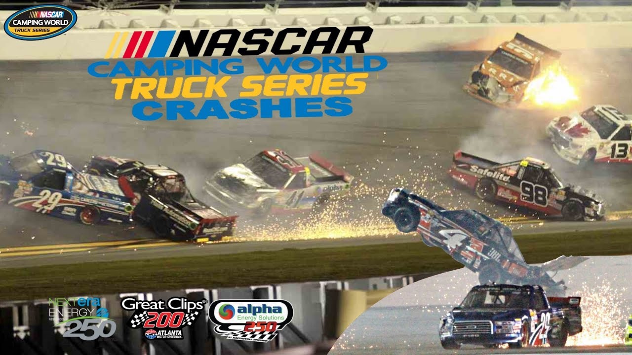 2016 NASCAR Truck Series Crashes (Daytona- Martinsville)