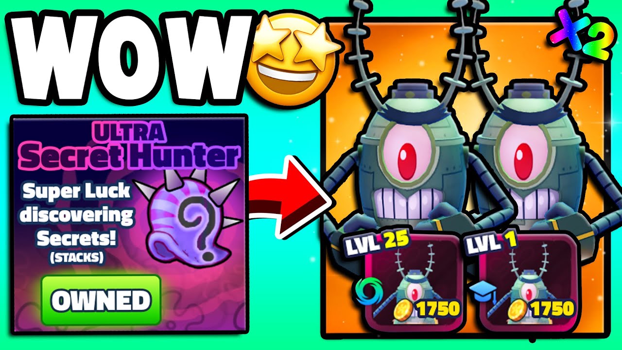 This GAMEPASS Got Me X2 CYBORG PLANKTONS! *SECRET* (SpongeBob TD)