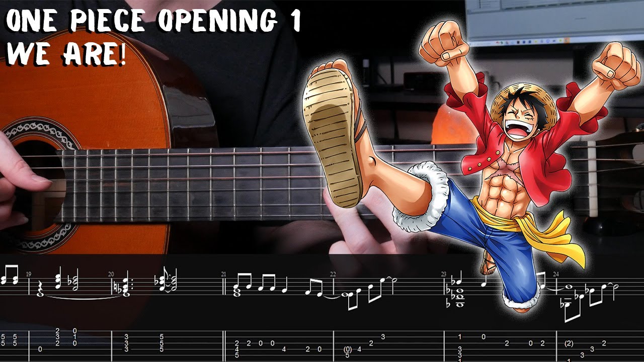 One Piece Opening 1 - We Are! - Fingerstyle Guitar Tutorial + TAB
