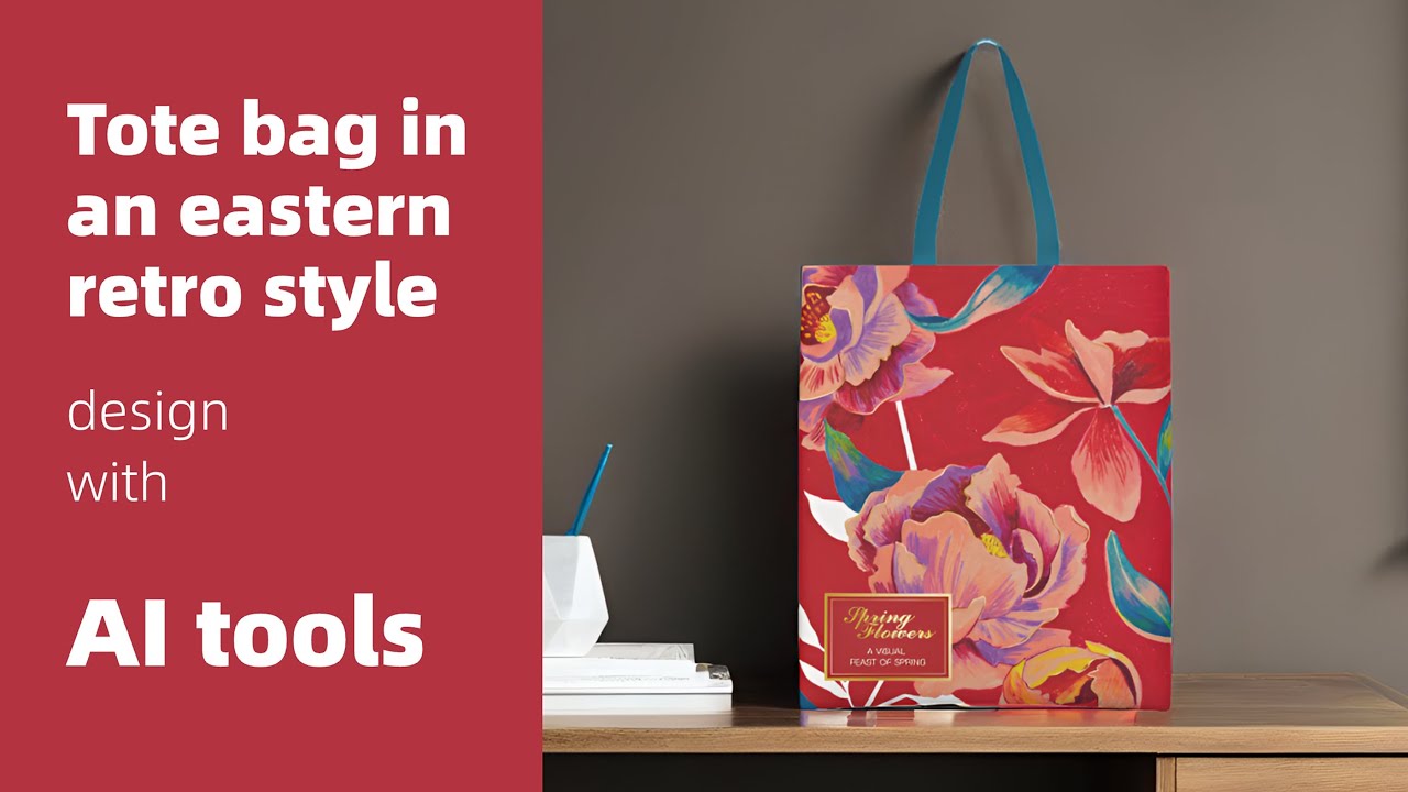 How to Design a Tote Bag in an Eastern Retro Style in 5 Steps with AI Tools