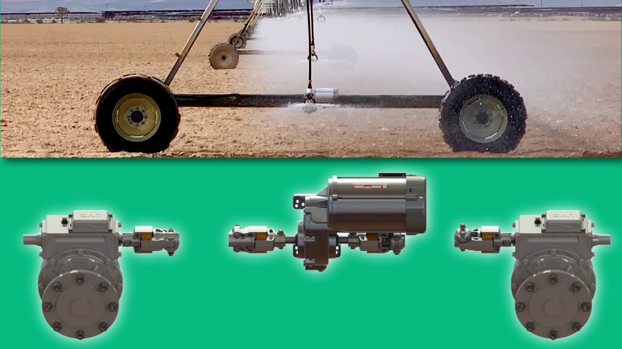 What is a Irrigation Center Pivot Powertrain? UMC Gearbox, Power Saver motors and coupler solutions.