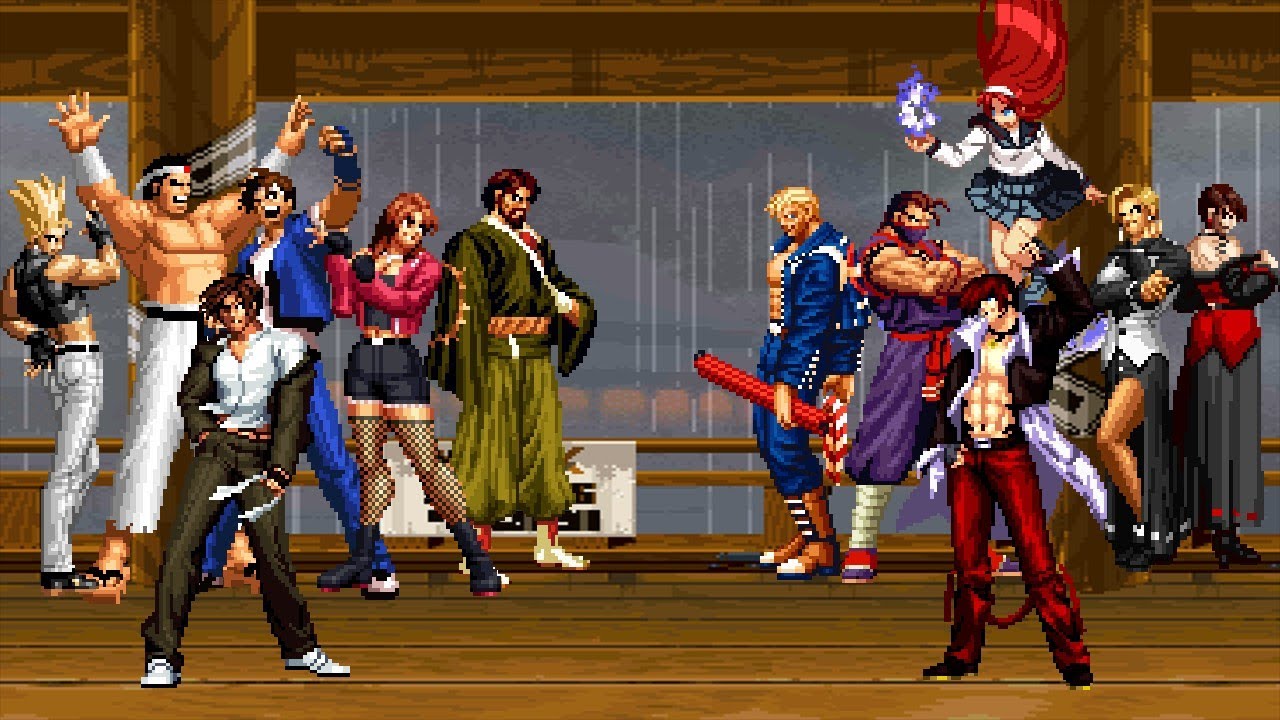 Kyo Kusanagi Team vs Iori Yagami Team [Kof2002 Mugen]