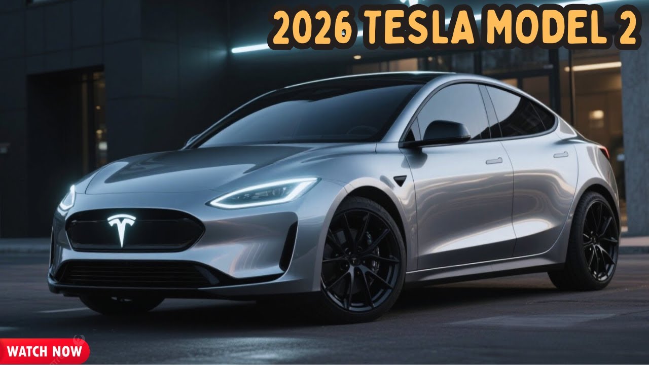 2026 Tesla Model 2 Official Revealed - Tesla's Affordable Electric Car Is Ready to Go!