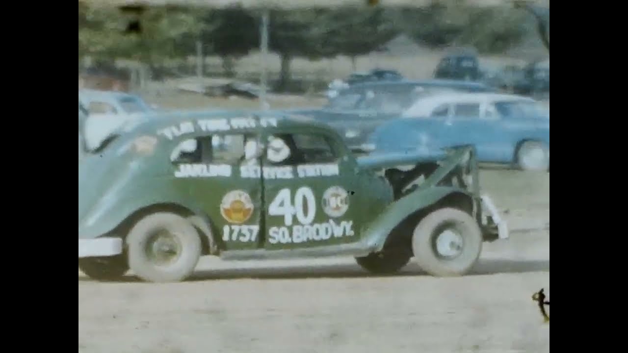 1950's era Found Footage 8mm Film Home Movies Sawmill Parade Demolition Derby Mid Century America