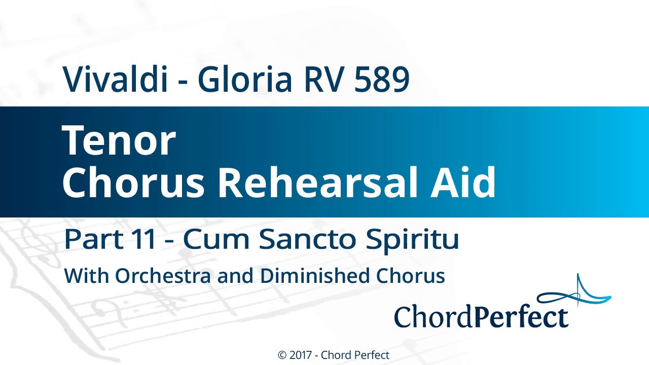 Vivaldi's Gloria Part 11 - Cum Sancto Spiritu - Tenor Chorus Rehearsal Aid