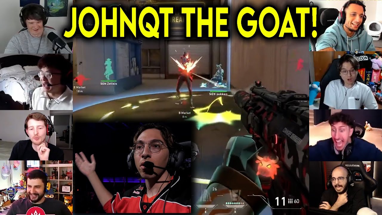 Valorant Streamers Reacts To Sen Johnqt Insane 4k Against BLG In Masters Toronto
