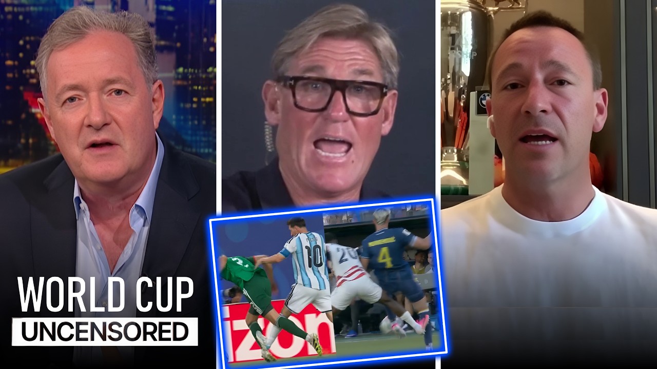 Does Messi Receive Favoritism From Referees? Piers Morgan On Balogun Red Card vs Messi Tackle