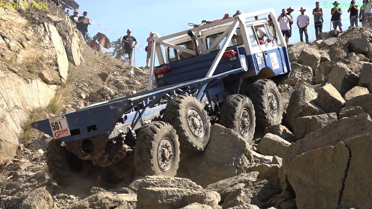 Old 8x8 Tatra truck vs terrain / 1