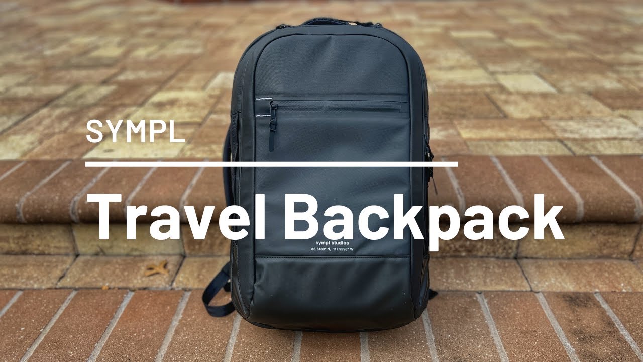 Sympl Travel Backpack Review - Weather Resistant Tech Travel Pack