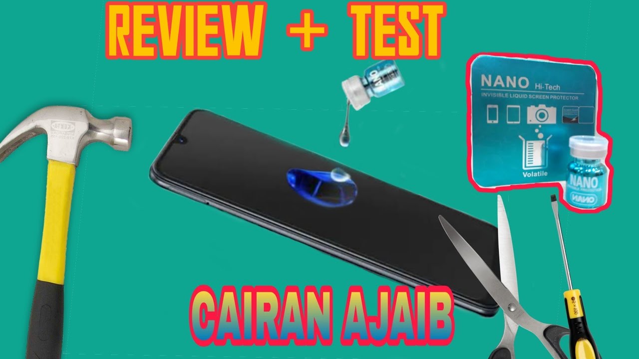 REVIEW + TEST NANO LIQUID SCREEN PROTECTOR HI-TECH ||Palu lewat