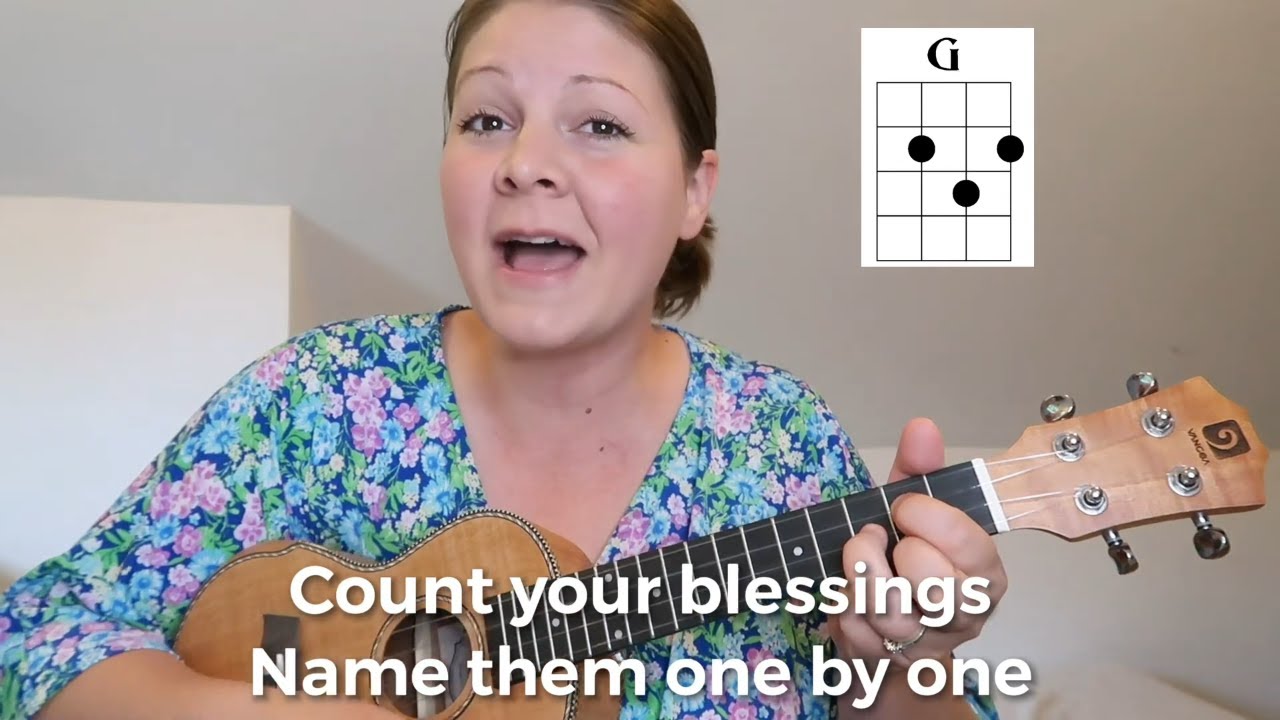 Count Your Blessings | Christian Hymn | Lydia Walker Ukulele Cover Chord Tutorial | Hymn with Lyrics