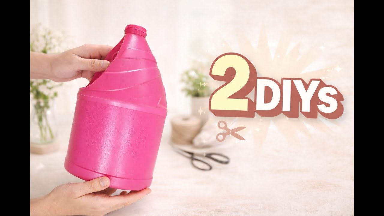Two Creative DIYs from One Plastic Bottle