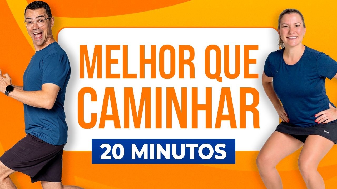 🔥 QUEIMA MAIS CALORIAS que 1 HORA de CAMINHADA NA RUA | Caminhada em casa 20 min | Aurélio Alfieri