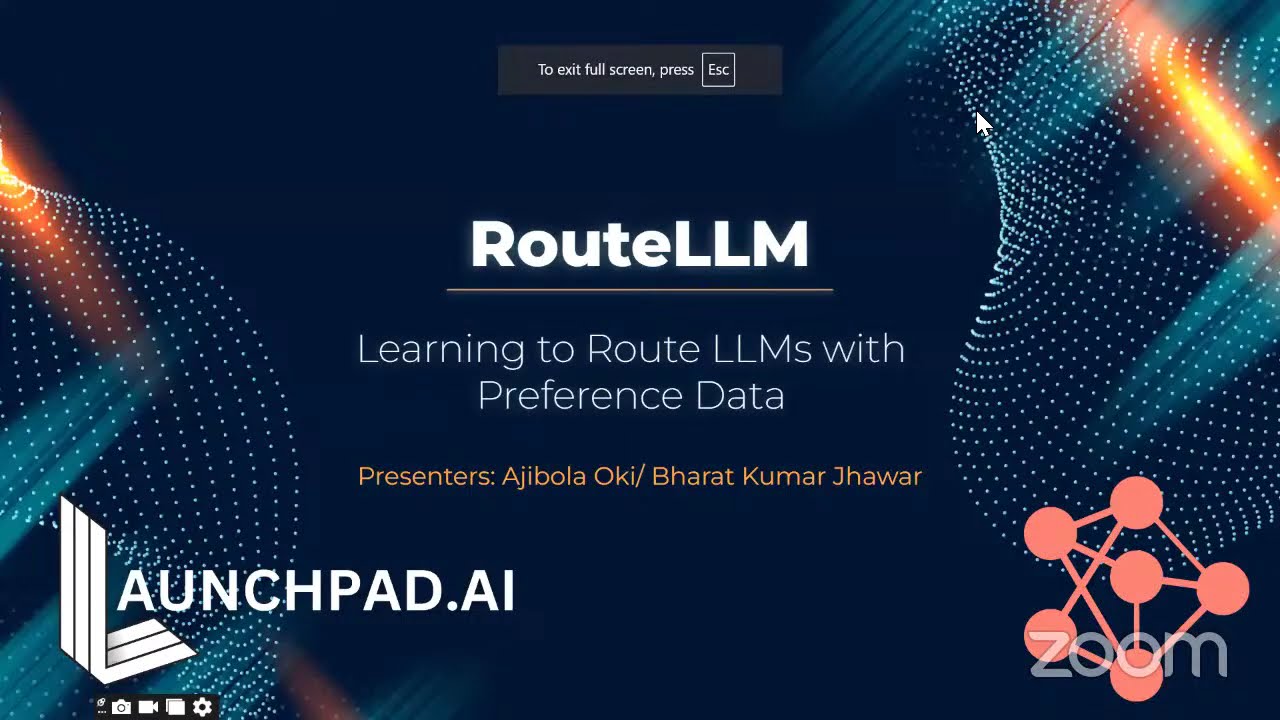 Fellowship: RouteLLM, Learning to Route LLMs with Preference Data